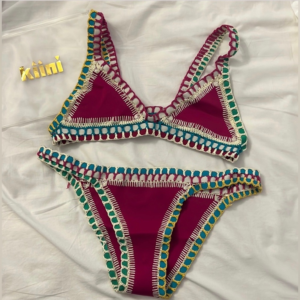 Fuchsia Kiini Bikini! Authentic. Worn twice.